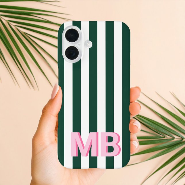 Modern Minimalist Initial Monogram Case-Mate iPhone Case (Creator Uploaded)