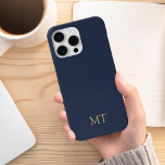 Modern Minimalist Initial Monogram iPhone 15 Pro Max Case<br><div class="desc">Minimalist Modern Initial Monogram Phone Case. Create your own personalized iPhone Case with custom initial name.</div>