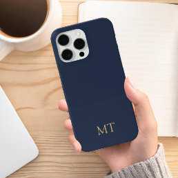 Modern Minimalist Initial Monogram iPhone 15 Pro Max Case