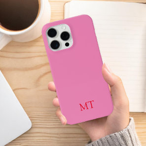 Modern Minimalist Initial Monogram iPhone 15 Pro Max Case