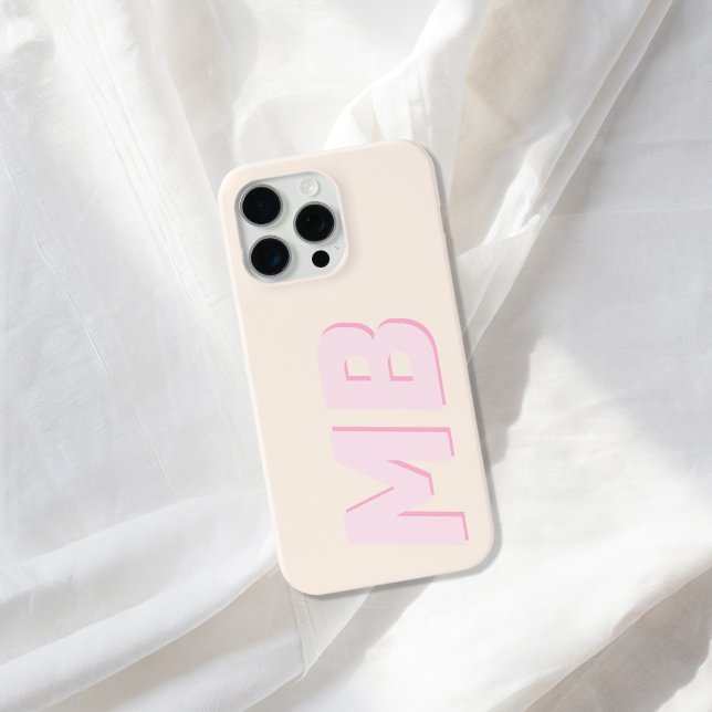 Modern Minimalist Initial Monogram Case-Mate iPhone Case (Creator Uploaded)