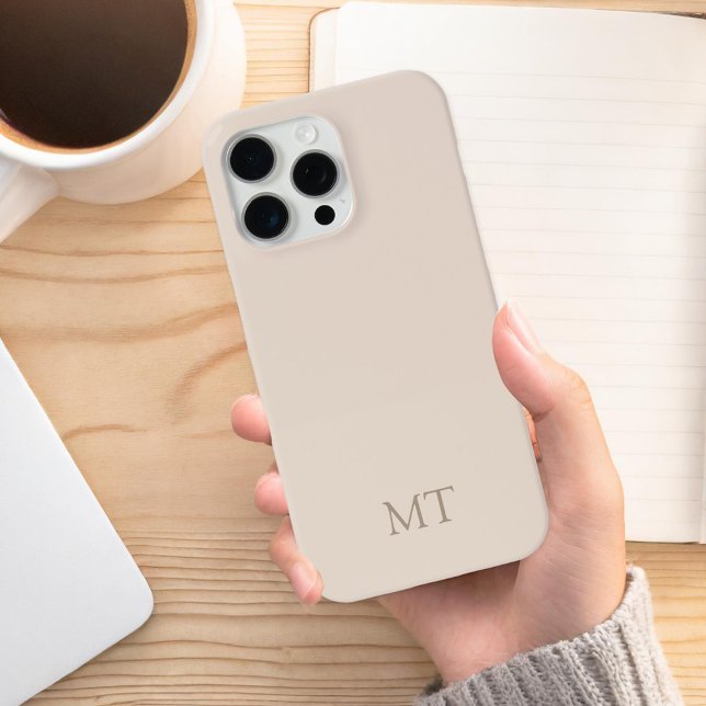 Modern Minimalist Initial Monogram Case-Mate iPhone Case (Creator Uploaded)