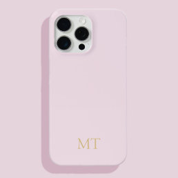 Modern Minimalist Initial Monogram iPhone 15 Pro Max Case