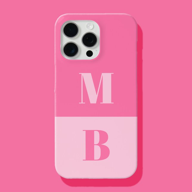 Modern Minimalist Initial Monogram Case-Mate iPhone Case (Creator Uploaded)