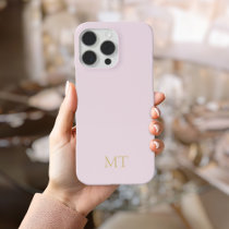 Modern Minimalist Initial Monogram iPhone 15 Pro Max Case