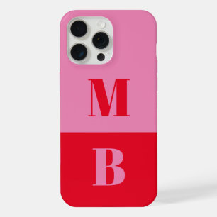 Modern Minimalist Initial Monogram iPhone 15 Pro Max Case