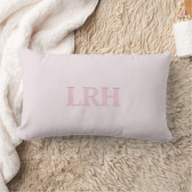 Modern Minimalist Initial Pink Monogram