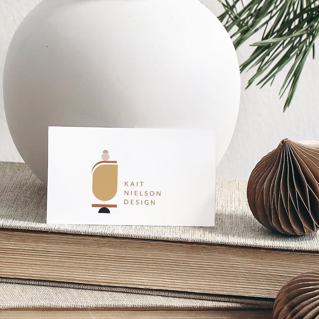 Modern Minimalist Interior Designer Custom White Business Card (Creator Uploaded)