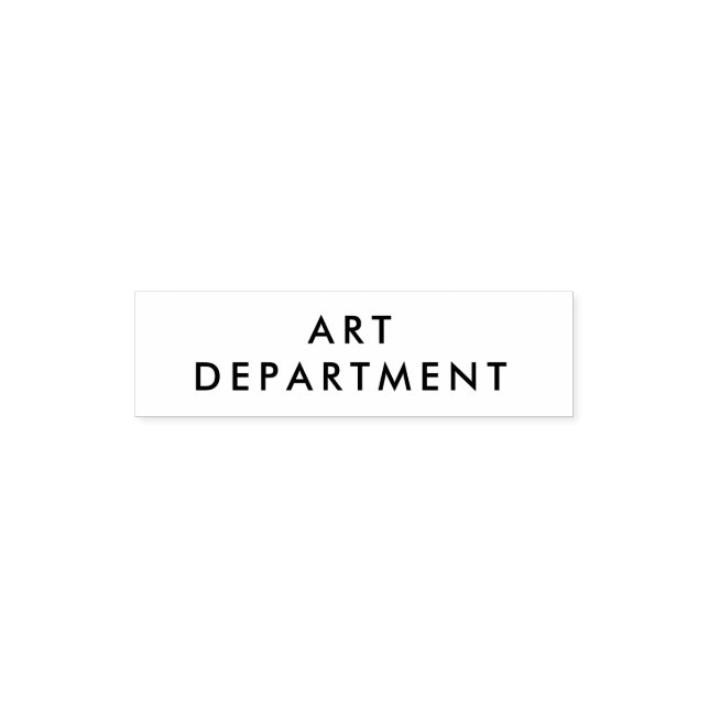 modern minimalist inventory office department  self-inking stamp (Design)