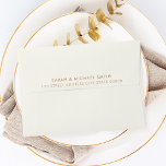 Modern Minimalist Ivory Tan Return Address Envelope<br><div class="desc">Modern Minimalist Ivory Tan Return Address Envelope</div>