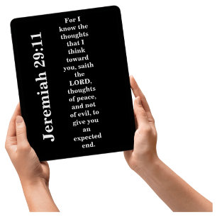 Modern Minimalist Jeremiah 29 Bible Verse  iPad Mini Cover