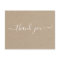 Modern Minimalist Kraft Thank You Card 