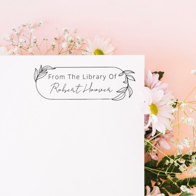 Modern Minimalist Leaves From The Library Of Rubber Stamp (Creator Uploaded)