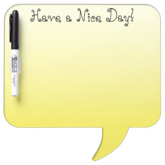 Modern Minimalist Lemon Yellow Ombre Dry Erase Board