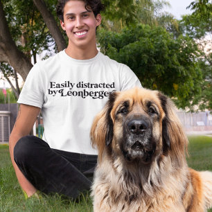 Modern MInimalist Leonbergers Dog Dad Dog Mom T-Shirt