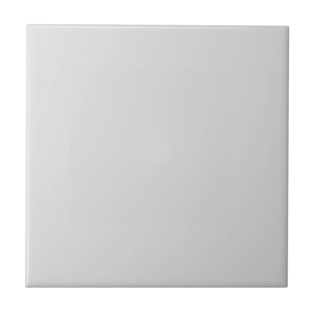 Modern Minimalist Light Gray Ceramic Tile (Front)
