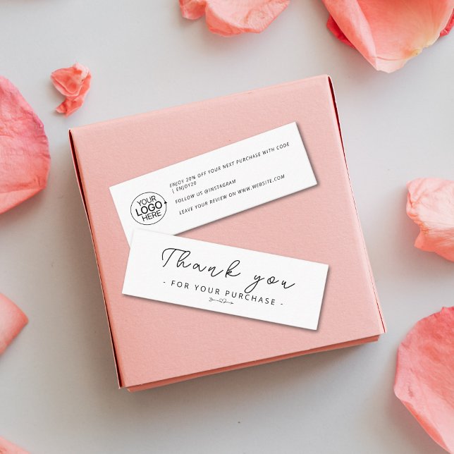 Modern Minimalist Logo Branding Thank You Insert (Modern Minimalist Logo Branding Thank You Insert)