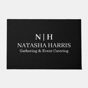 Modern Minimalist Logo Business doormat