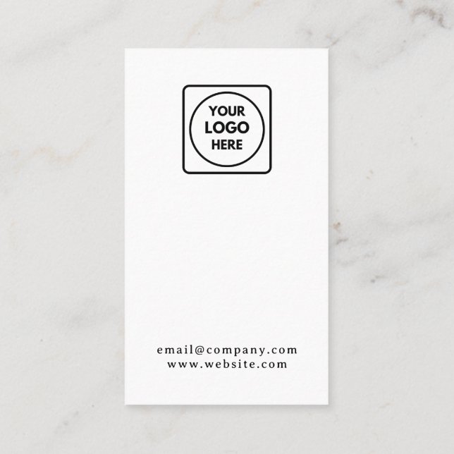 Modern Minimalist Logo | Business Loyalty Design Card (Back)