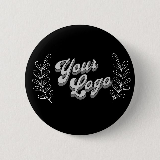 Modern Minimalist Logo Button (Front)