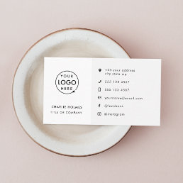 Modern Minimalist Logo | Custom Icons Social Media Business Card