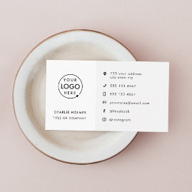 Modern Minimalist Logo   Custom Icons Social Media Business Card