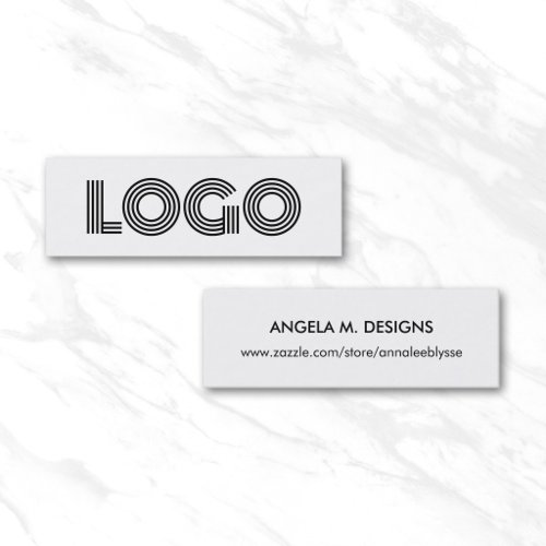 Modern Minimalist Logo Online Store Mini Business Card