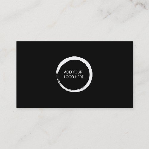 Modern minimalist logo simple black professional business card