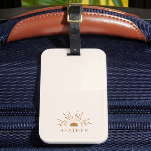 Modern Minimalist Luggage Tag