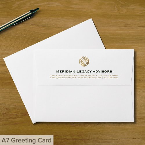 Modern Minimalist Luxury Business A7 Envelope