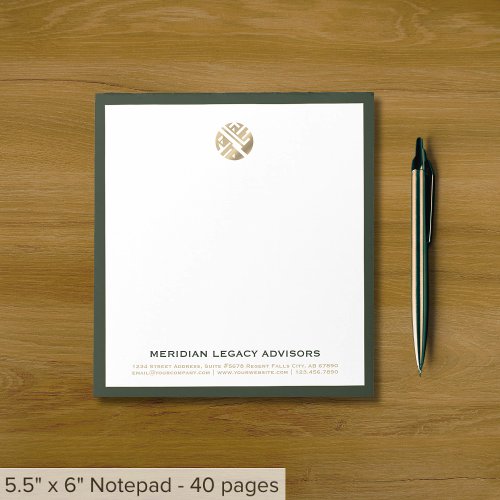 Modern Minimalist Luxury Business Notepad