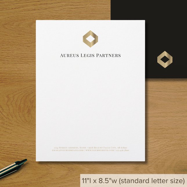 Modern Minimalist Luxury Letterhead (Creator Uploaded)