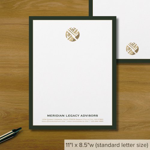 Modern Minimalist Luxury Letterhead