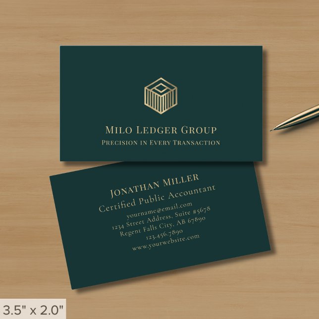 Modern Minimalist Luxury Logo Business Card (Creator Uploaded)