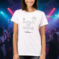 Modern Minimalist Matron Honor Script Bachelorette