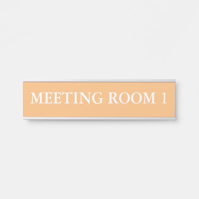 Modern minimalist Meeting room Administration Room Door Sign (Front)