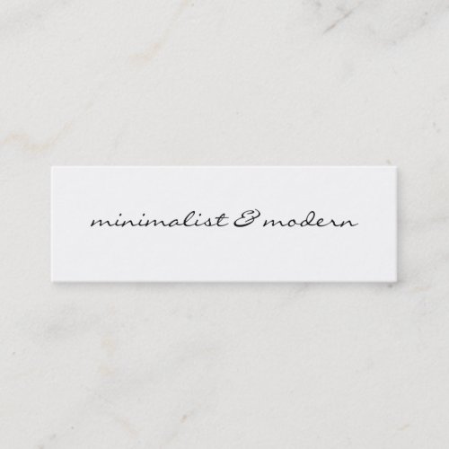 modern  minimalist mini business card