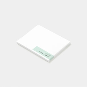 Modern Minimalist Mint Green Pastel Post-it Notes
