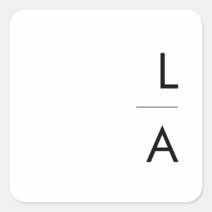 Modern Minimalist Monogram Envelope Seals