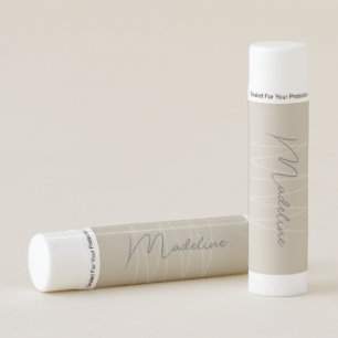Modern Minimalist Monogram Lip Balm