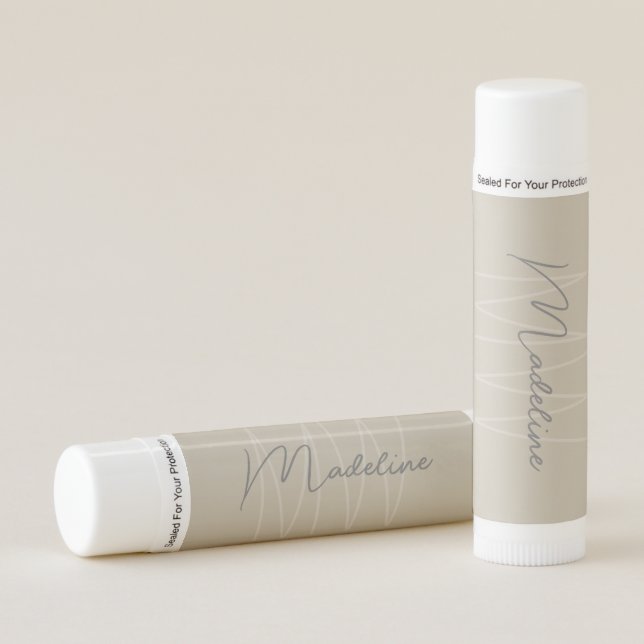 Modern Minimalist Monogram Lip Balm (Front)