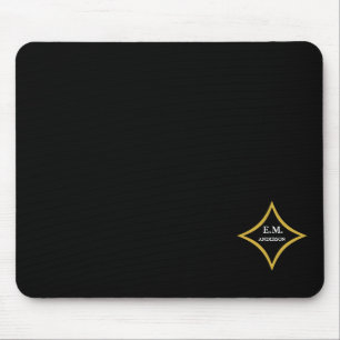 Modern Minimalist Monogram Mouse Pad
