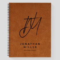 Modern Minimalist Monogram Notebook