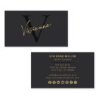 Modern Minimalist Monogram Professional Marketing