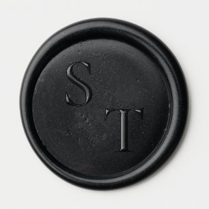 Modern Minimalist Monogram Wax Seal Sticker