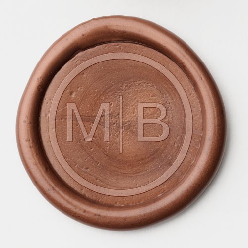 Modern Minimalist Monogram Wedding Wax Seal Stamp