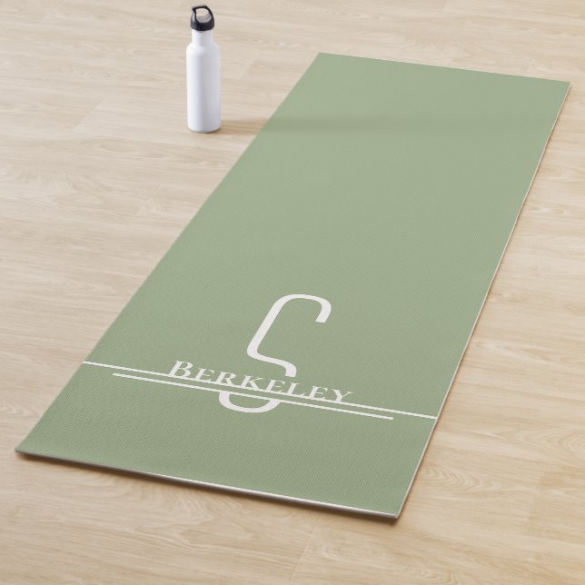 Modern Minimalist Monogram Yoga Mat (In Situ)