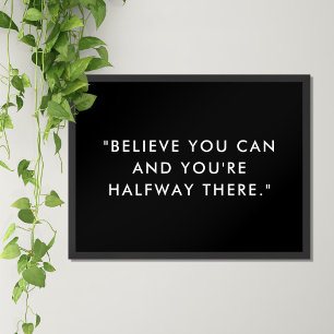 Modern Minimalist Motivational Quote Poster