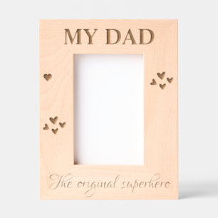 Modern Minimalist My Day Father's Day Gift Engraved Frames