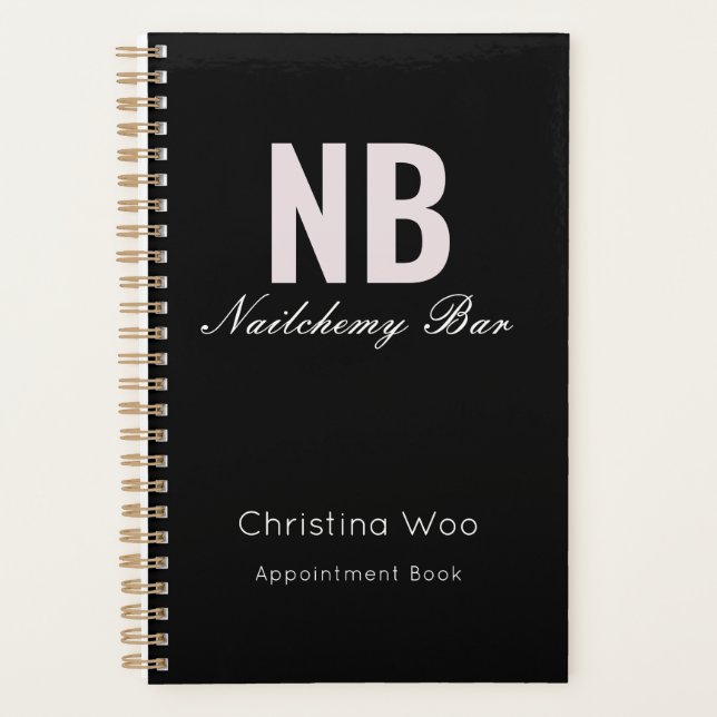 Modern Minimalist Nail Salon Staff Appointment Planner (Front)